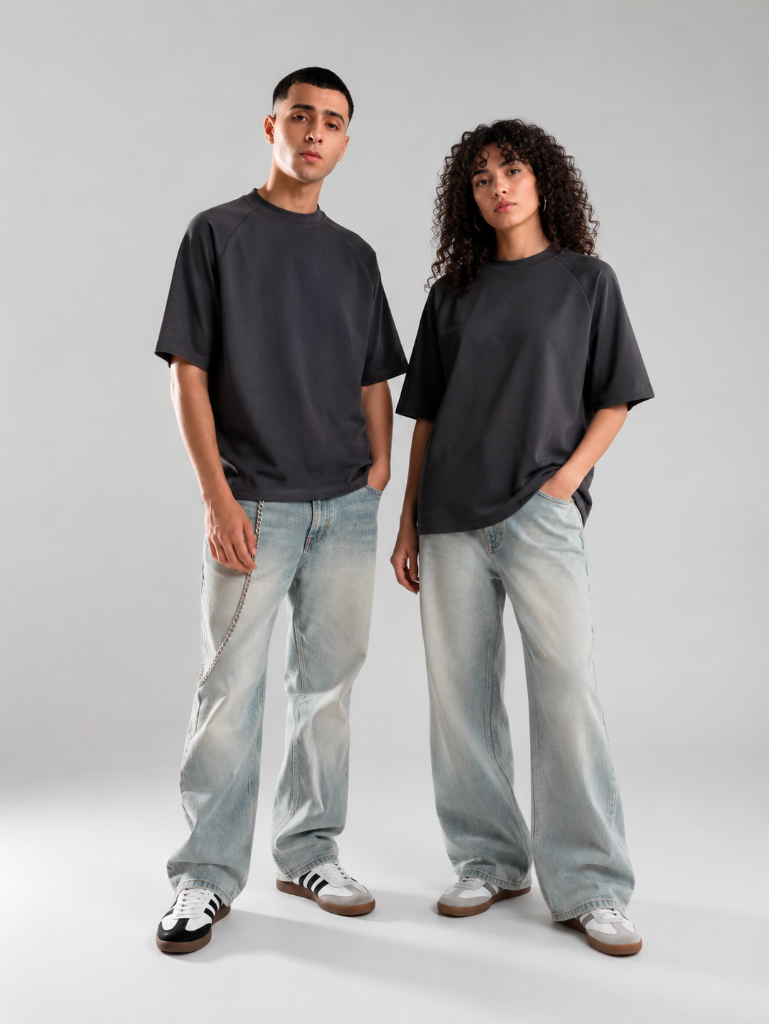 ARO Essential Oversized T-Shirt – Charcoal Grey
