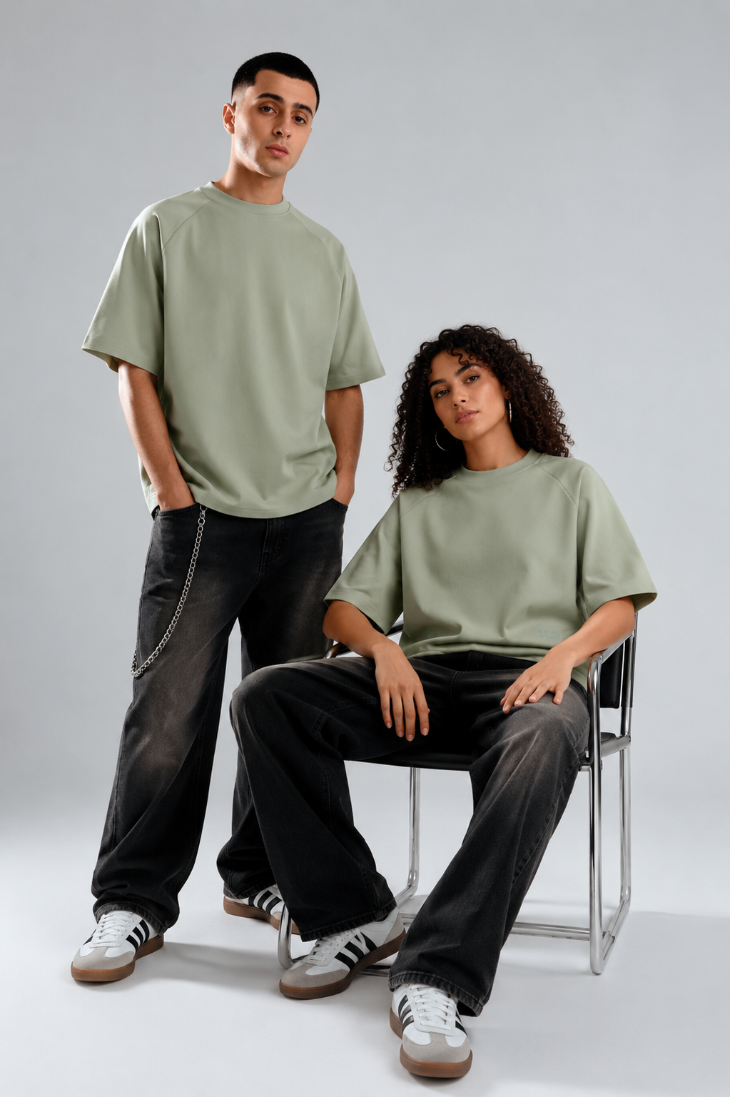 ARO Essential Oversized Tee – Mint Green