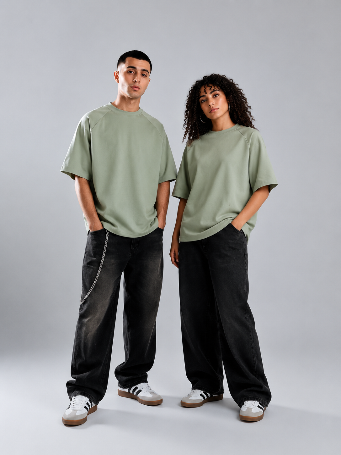 ARO Essential Oversized Tee – Mint Green