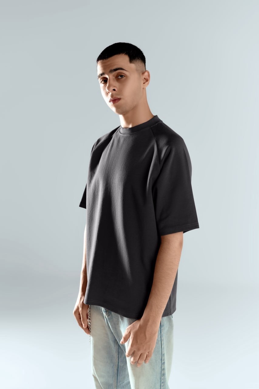 ARO Essential Oversized T-Shirt – Charcoal Grey