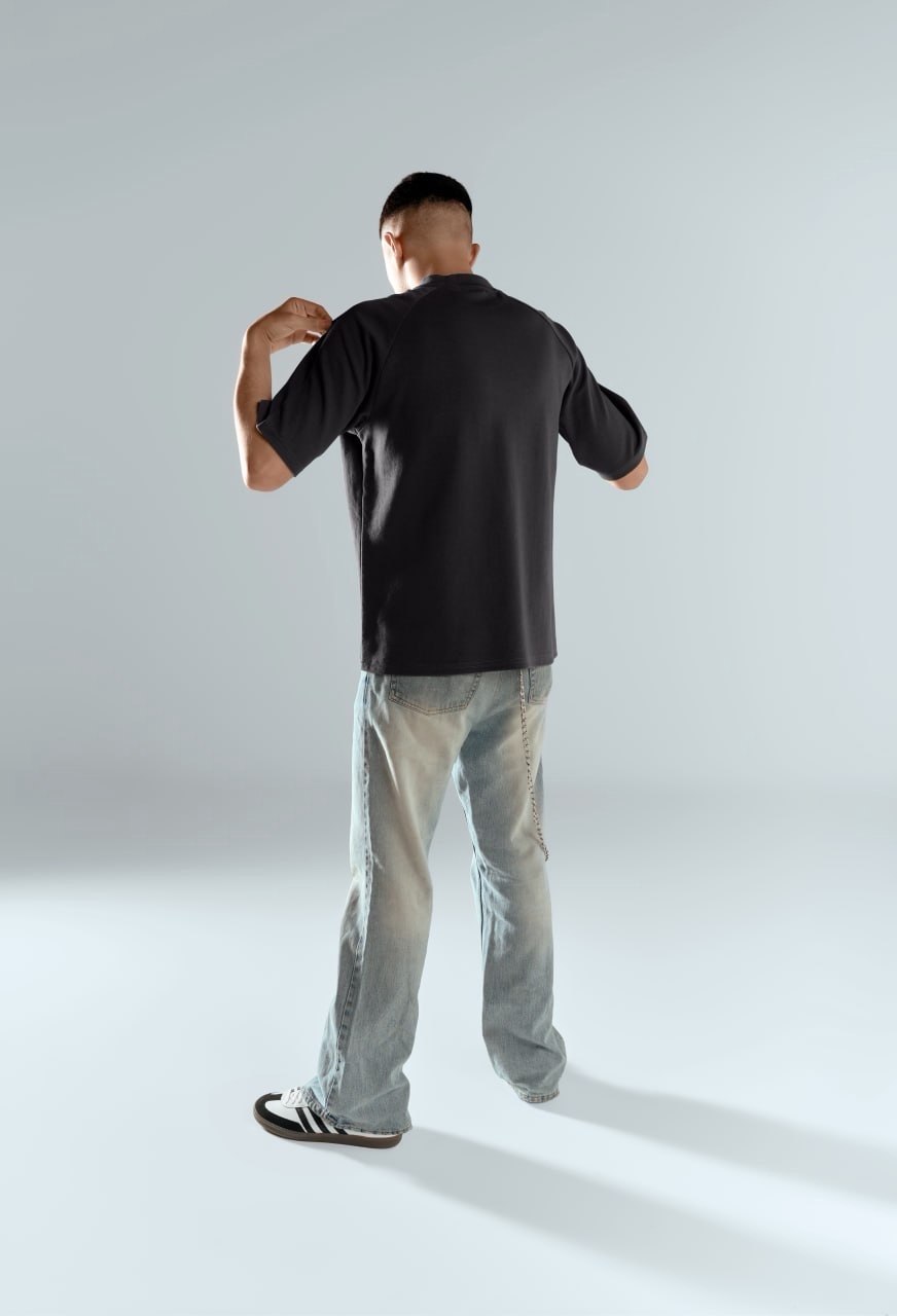 ARO Essential Oversized T-Shirt – Charcoal Grey